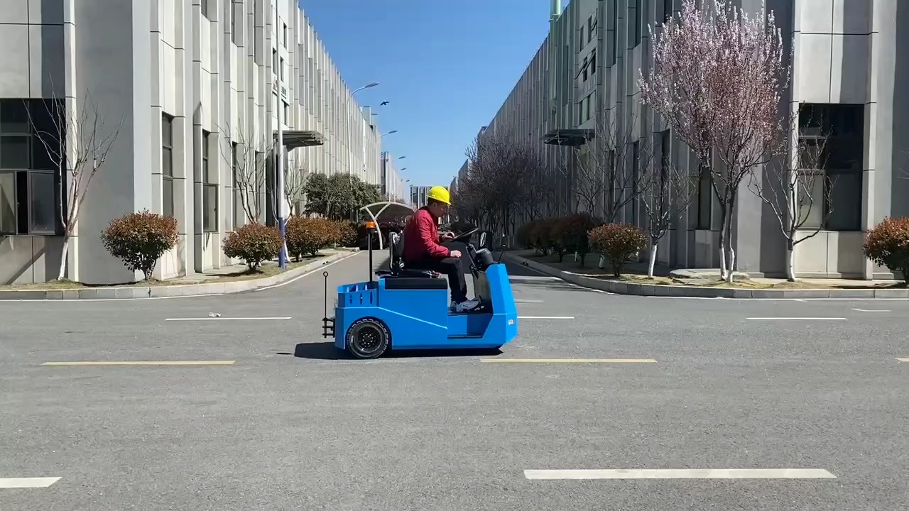 Shipment information of 6ton tow tractor and trailer
