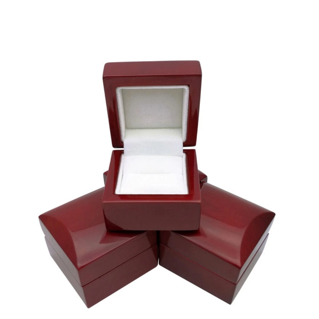 Classic mahogany glossy jewelry bracelet pendant necklace ring jewelry earrings jewelry gift organizer box 1