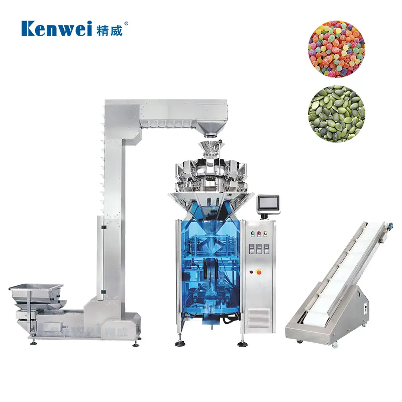 Machine de pesée de pesée et de packaging multiple combinée avec un système de convoyeur Z JW-B4 1