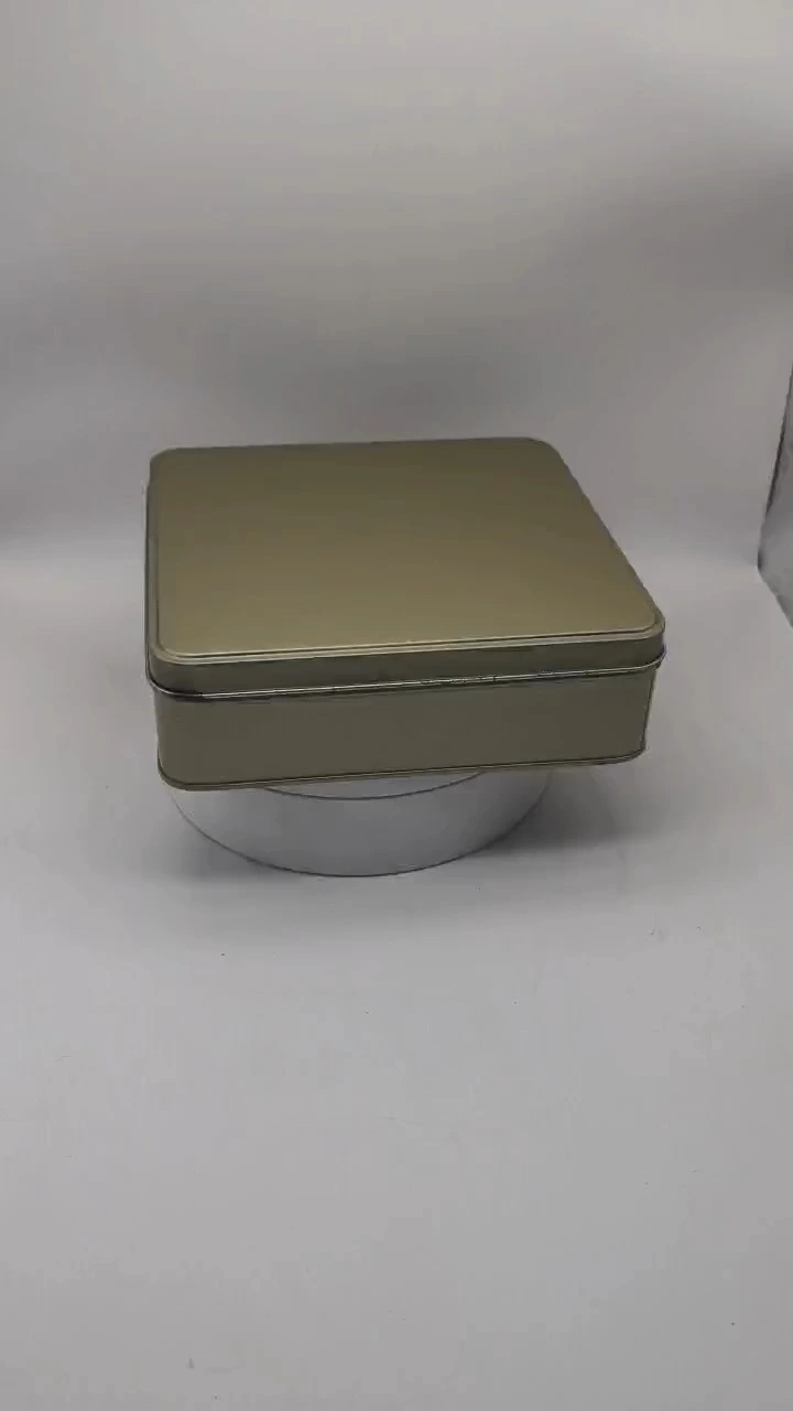 Food Grade Square Tin Box with Lid for Storage and Packaging 1