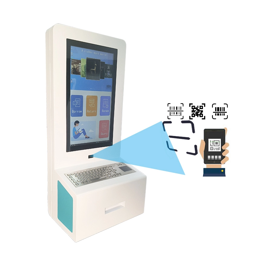 21.5 Inch POS Terminal Holder Desktop Wall Mount McDonald Kfc Food Ordering Kiosks Self Service Payment Kiosk Restaurant 1