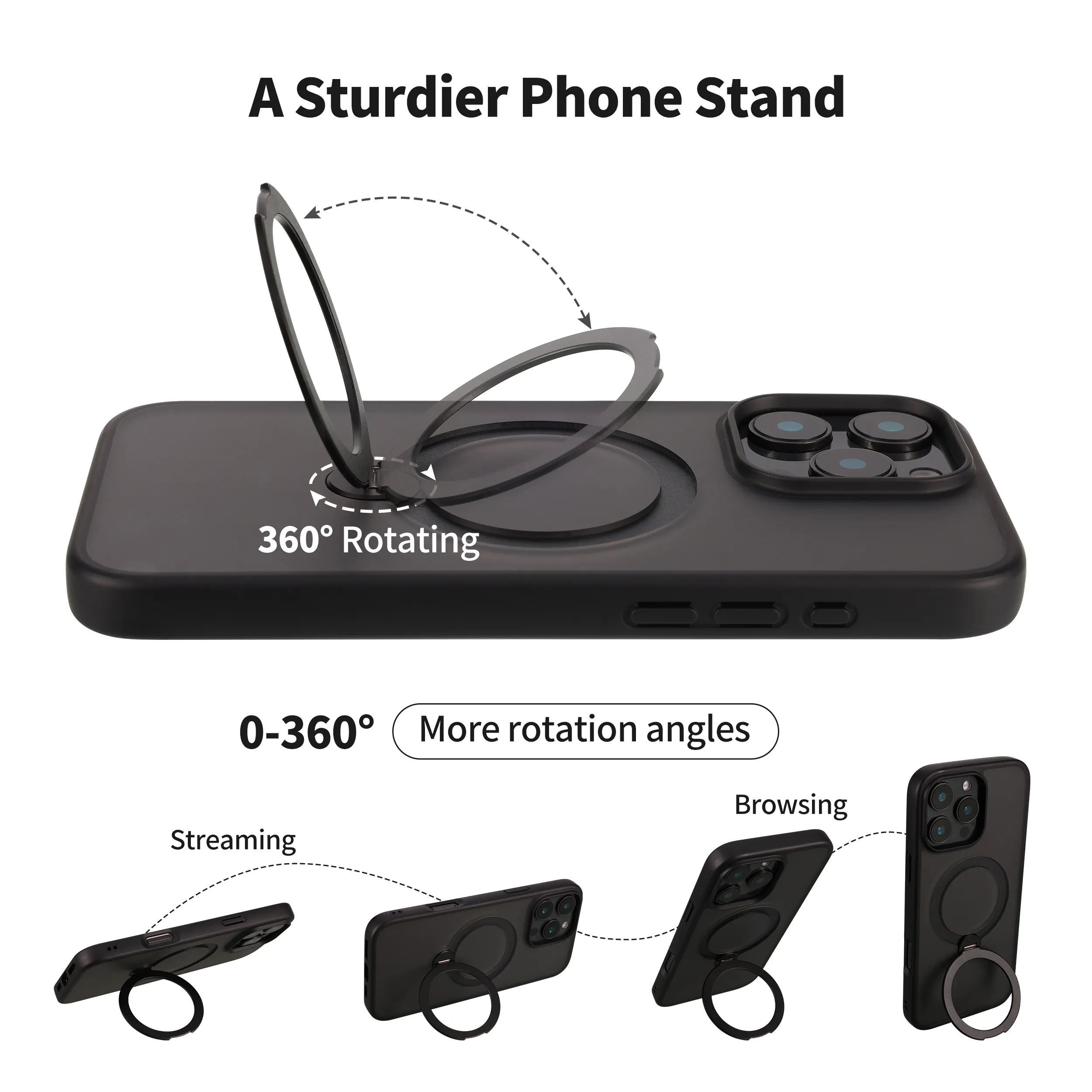 Good Selling Transparent Phone Cover for Anti-Slip and Drop Protection 3