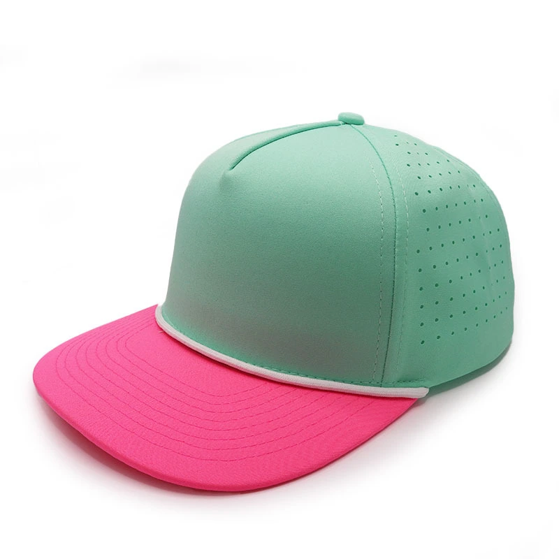 Fanmei Custom 5 panneau structuré de corde perforée chapeaux Snapback pour FMSN en plein air06 1