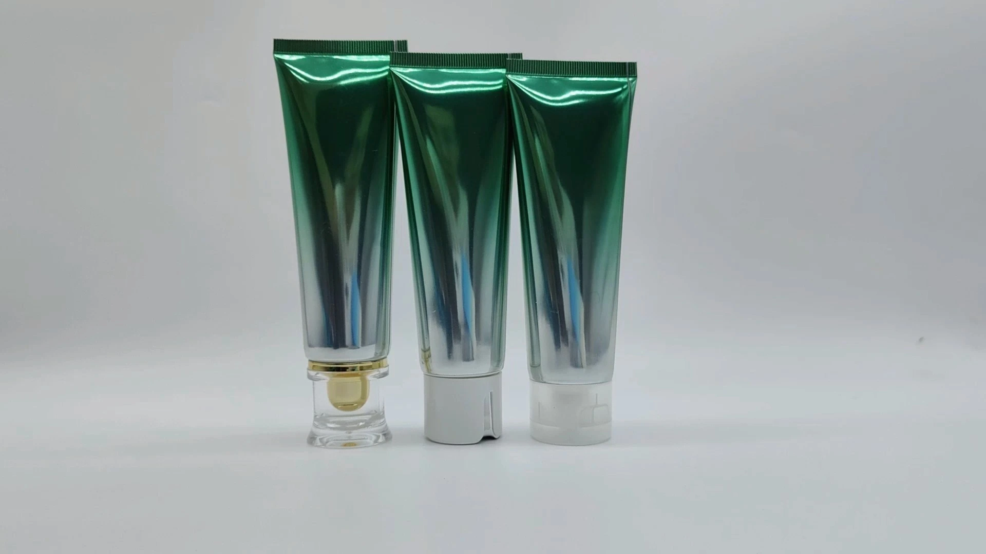 Customized aluminum plastic extruded cosmetic tube, used for gloss face cream lotion tube, cleansing milk tube packaging OEM 1