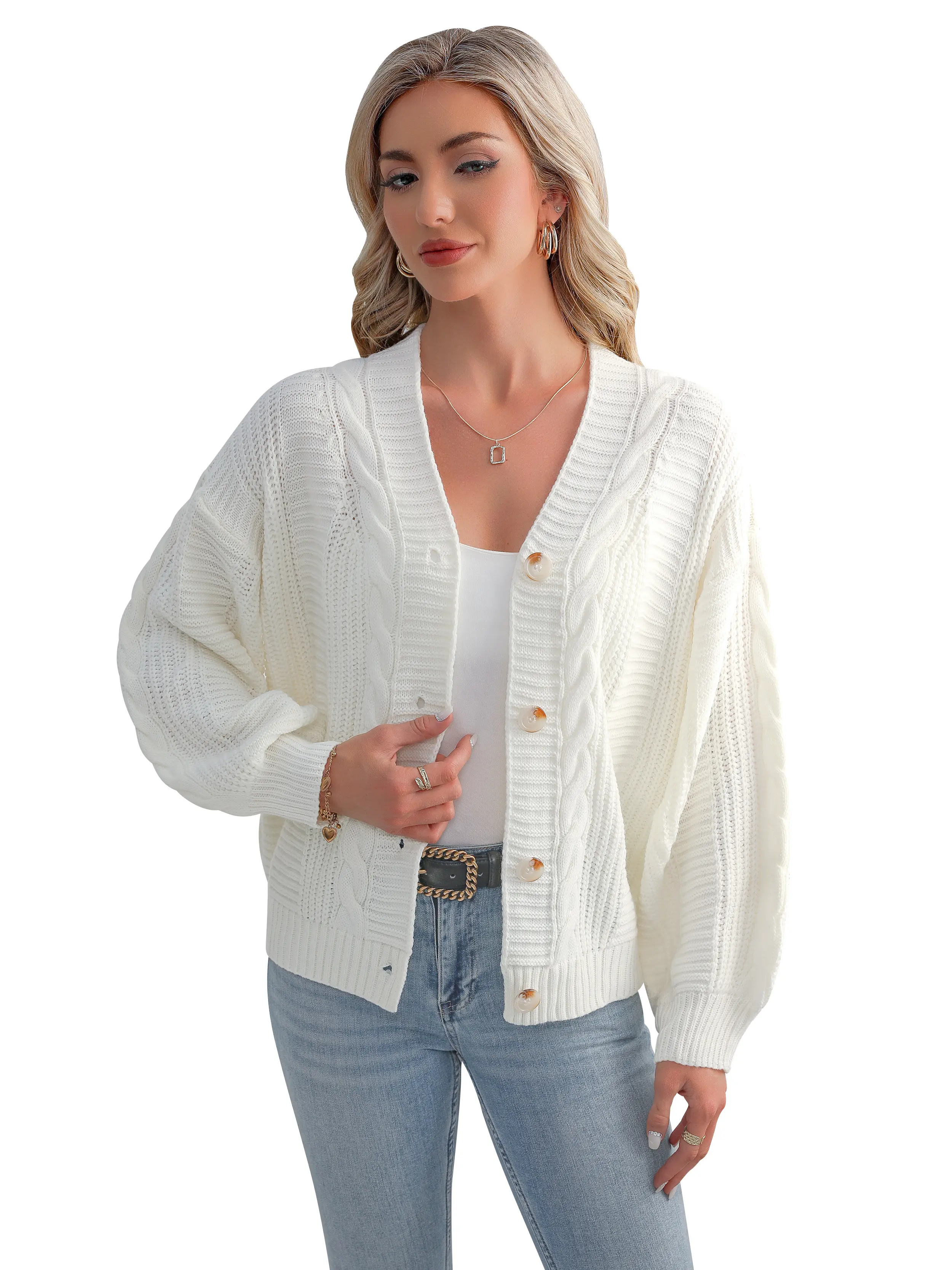 Bulk Production Cardigan Sweater Knit Price List 1