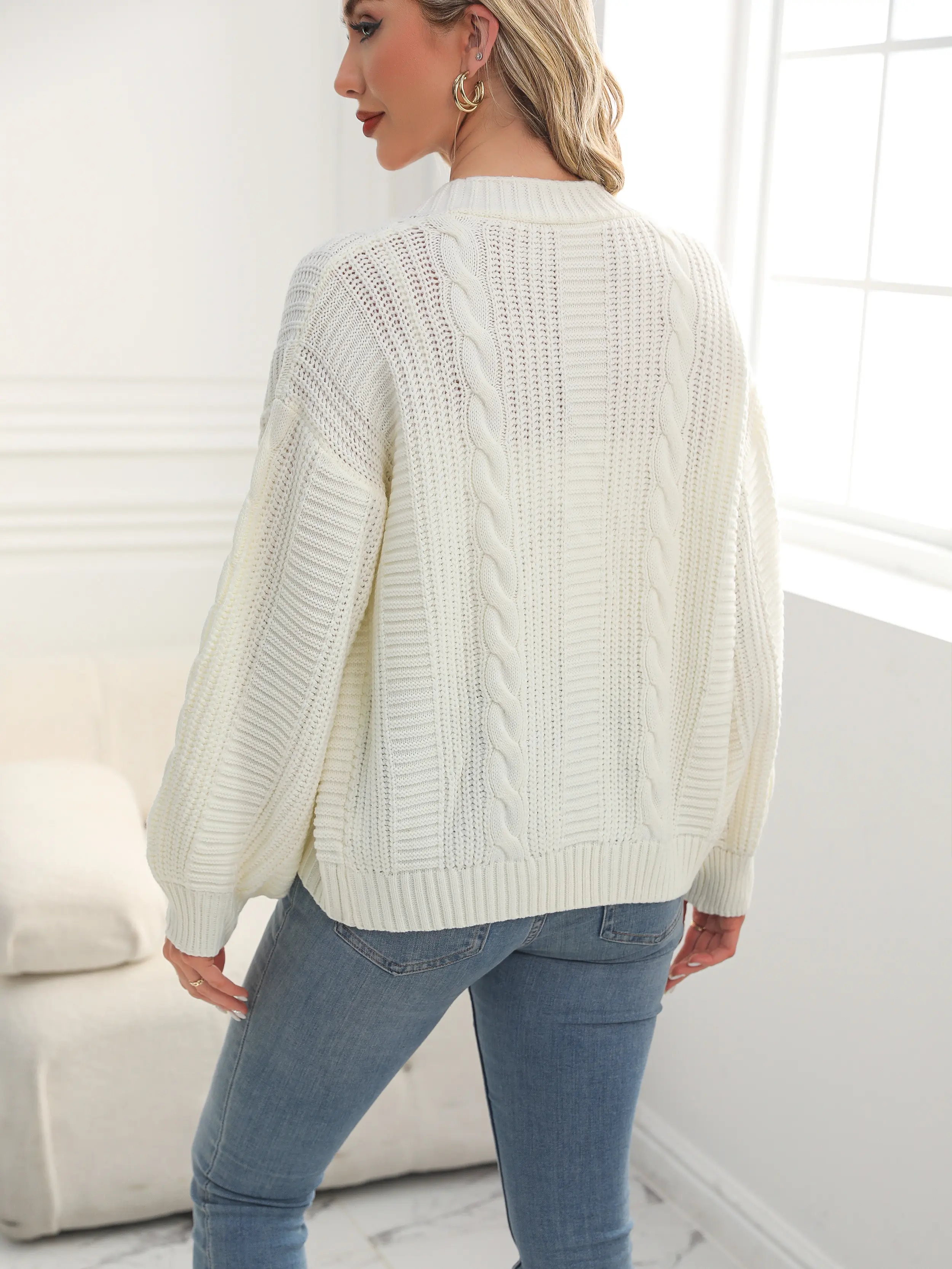 Bulk Production Cardigan Sweater Knit Price List 4
