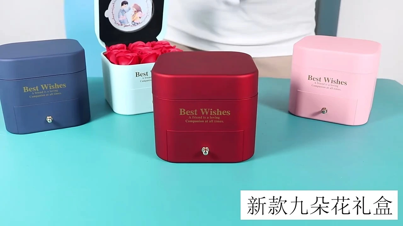 New eternal rose drawer gift box Valentine's Day lipstick ring pendant box jewelry gift box 1