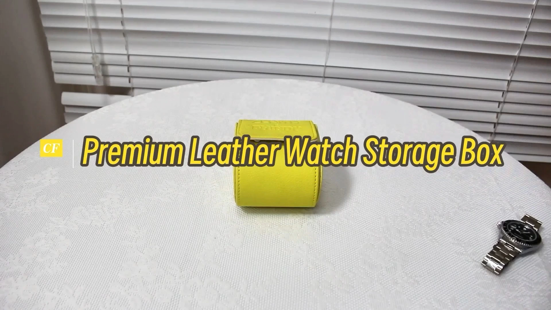 CF PU Leather Watch Roll Case 1 Watch Slot Display Gift Box 1