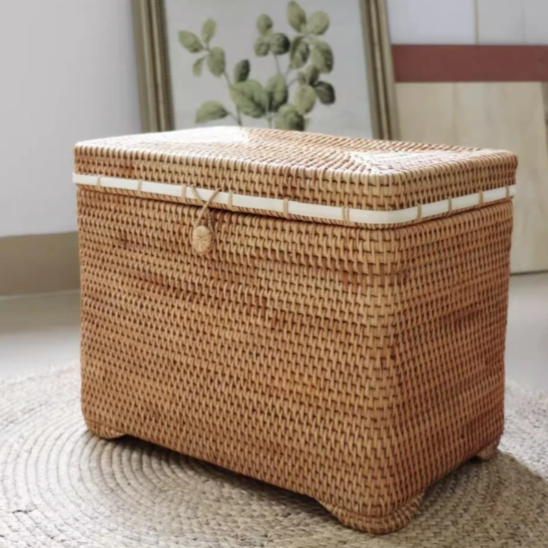Rattan Depolama Sepeti Ev Depolama Kutusu Başucu Depolama Toptan Olabilir 1