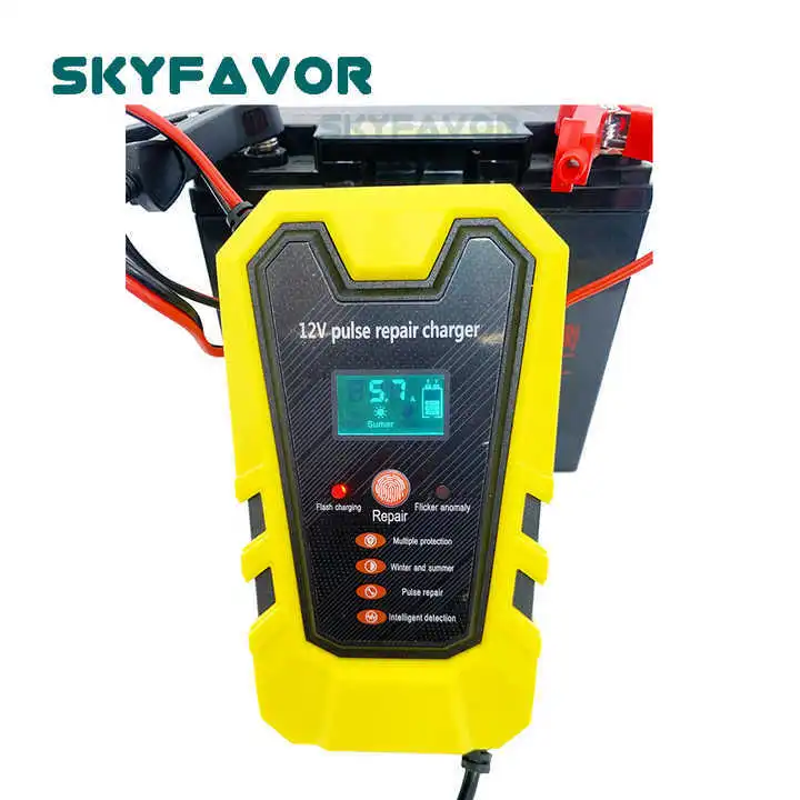 Bestverkaufte Pulsreparatur-Batterieladegerät 12V 6A Automatisch schnell wartungsfreie Deep Cycle Lead-Säure-Batterie-Ladegerät 1