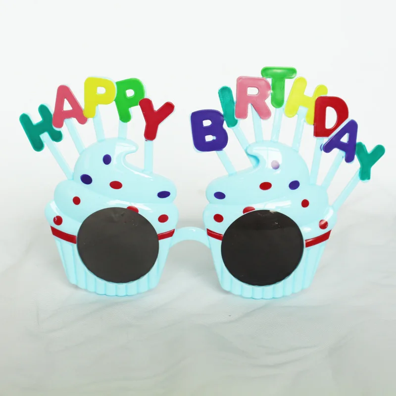 마법 조명 참신 크림 케이크 생일 선글라스 여자 소년 소년 어린이 성인 생일 파티 호의 1