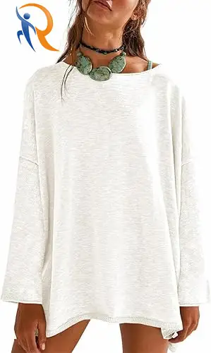 Womens Long Sleeve Shirts Oversized 1