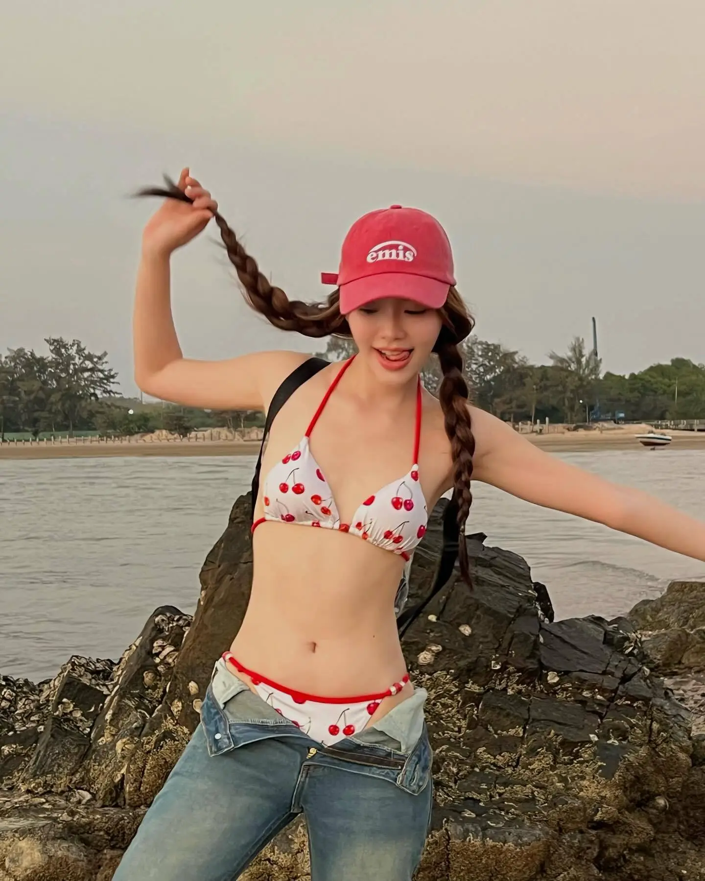 QTYY-1316 INS风格的性感女神纯粹的欲望辛辣女孩小樱桃三点束缚比基尼泳装女士 1