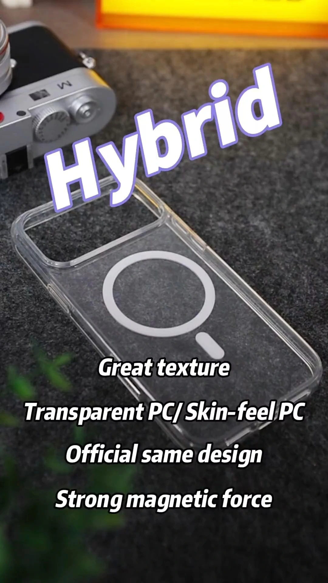 Clear TPU+PC Anti Scratch Slim Cover for iPhone 17 Pro Max Case 1