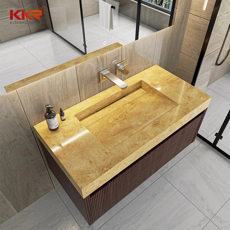 Vanity Sink design inspired by the goldenhues of the Egyptian pyramids KKR-M8935 1