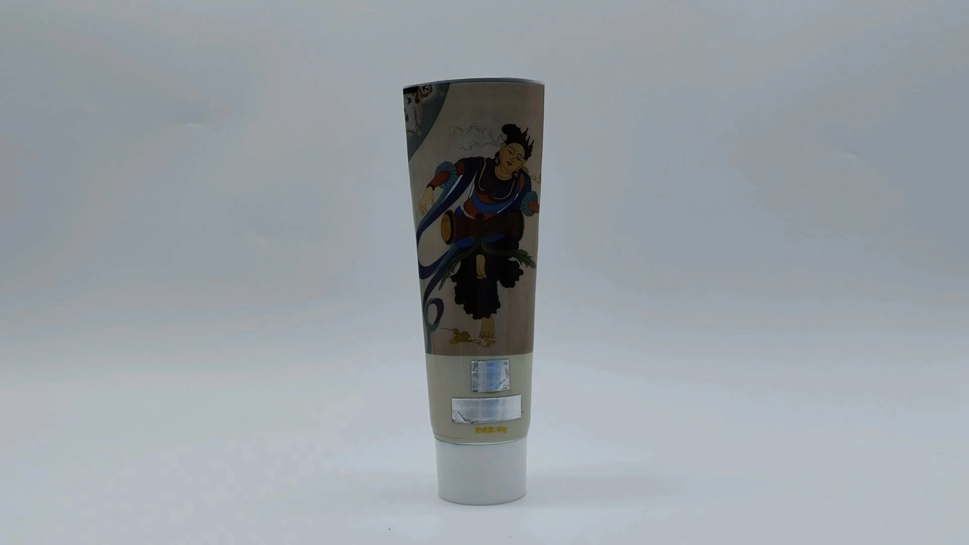 Tubo flexible de aluminio dorado para crema de manos, limpiador facial y cuidado de la piel. 1