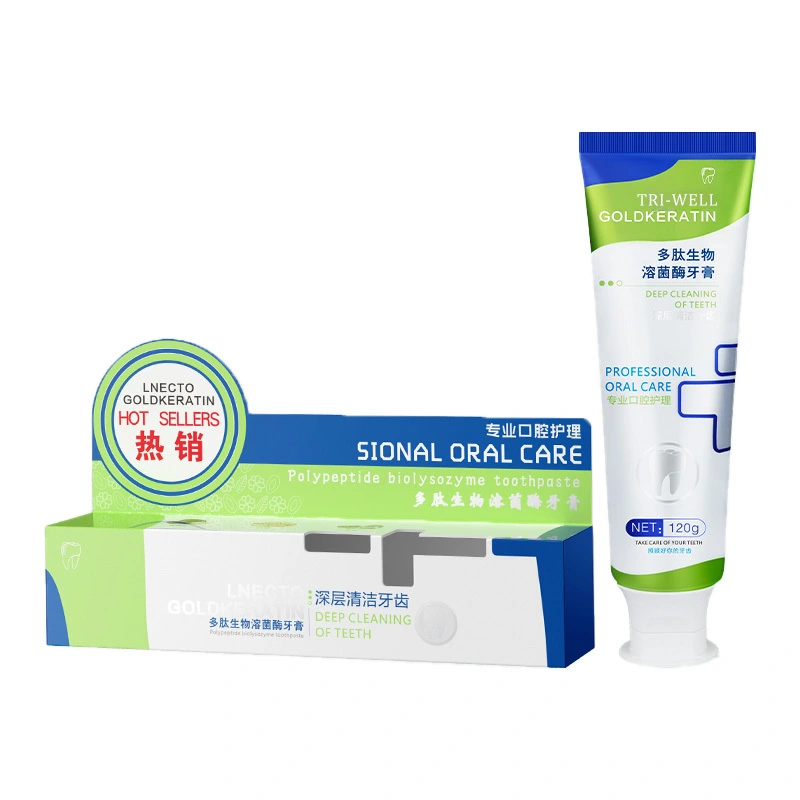 Toothpaste Wholesale Supplier OEM Medical-Grade Whitening Toothpaste – Peptide Lysozyme Tech & Triple Stain Removal 1