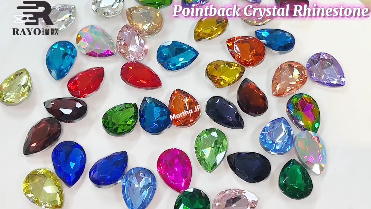 Colorful Pointback Rhinestone 
