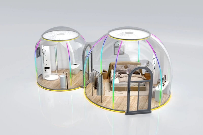 Pop-Up Twin Dome Store Showcase & Interactive Zones 1