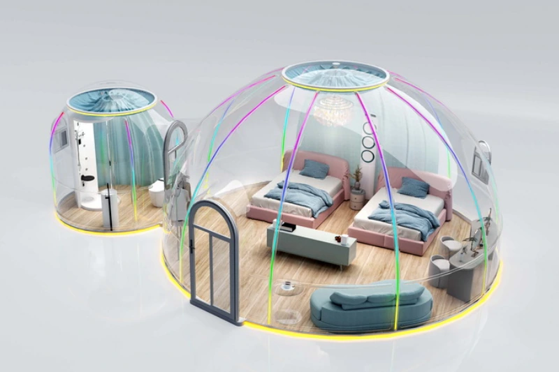 Family Twin Dome Parent & Kids' Rooms Connected Child-Safe 1