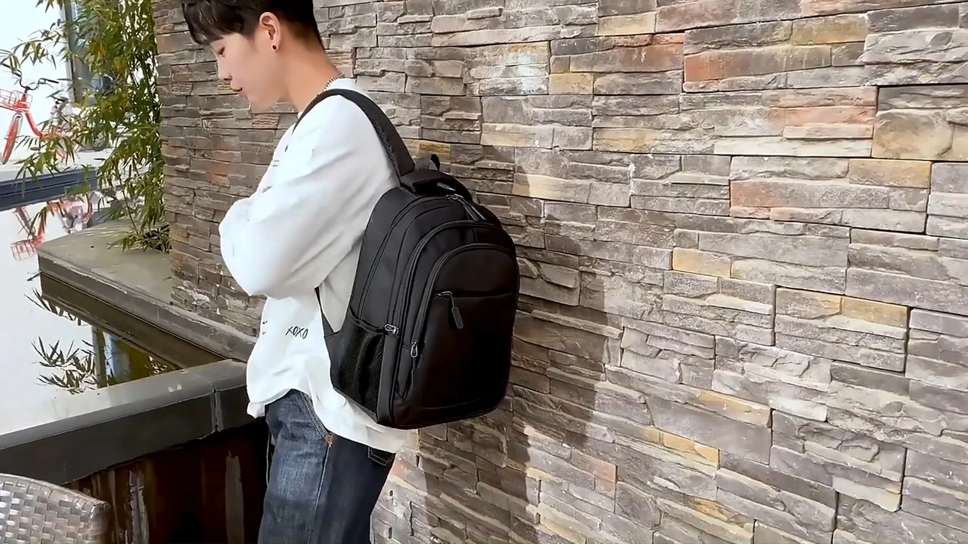 Zaino per uomini-business e casual zaino a doppia scopi per laptop da 15 pollici-borsa da viaggio multifunzionale e di stoccaggio aziendale 1