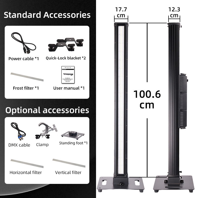 Barre lumineuse LED Pixel étanche IP66 pour DJ, éclairage de scène stroboscopique d'extérieur 5