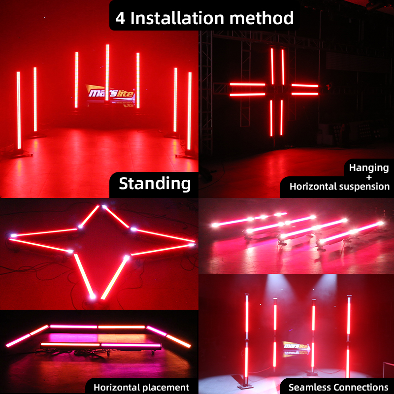 Barre lumineuse LED Pixel étanche IP66 pour DJ, éclairage de scène stroboscopique d'extérieur 7