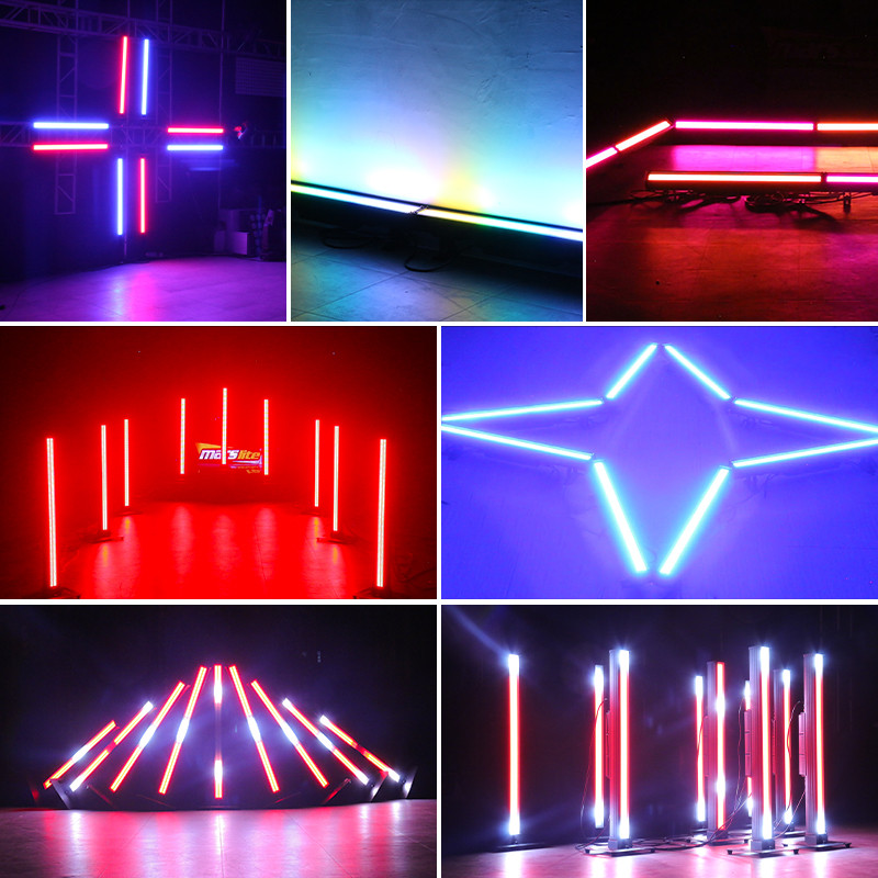 Barre lumineuse LED Pixel étanche IP66 pour DJ, éclairage de scène stroboscopique d'extérieur 8