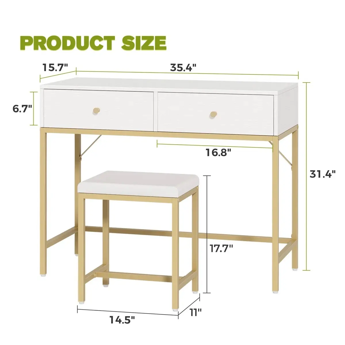 Yifan Furniture Metal Vanity Table with Good Price 6
