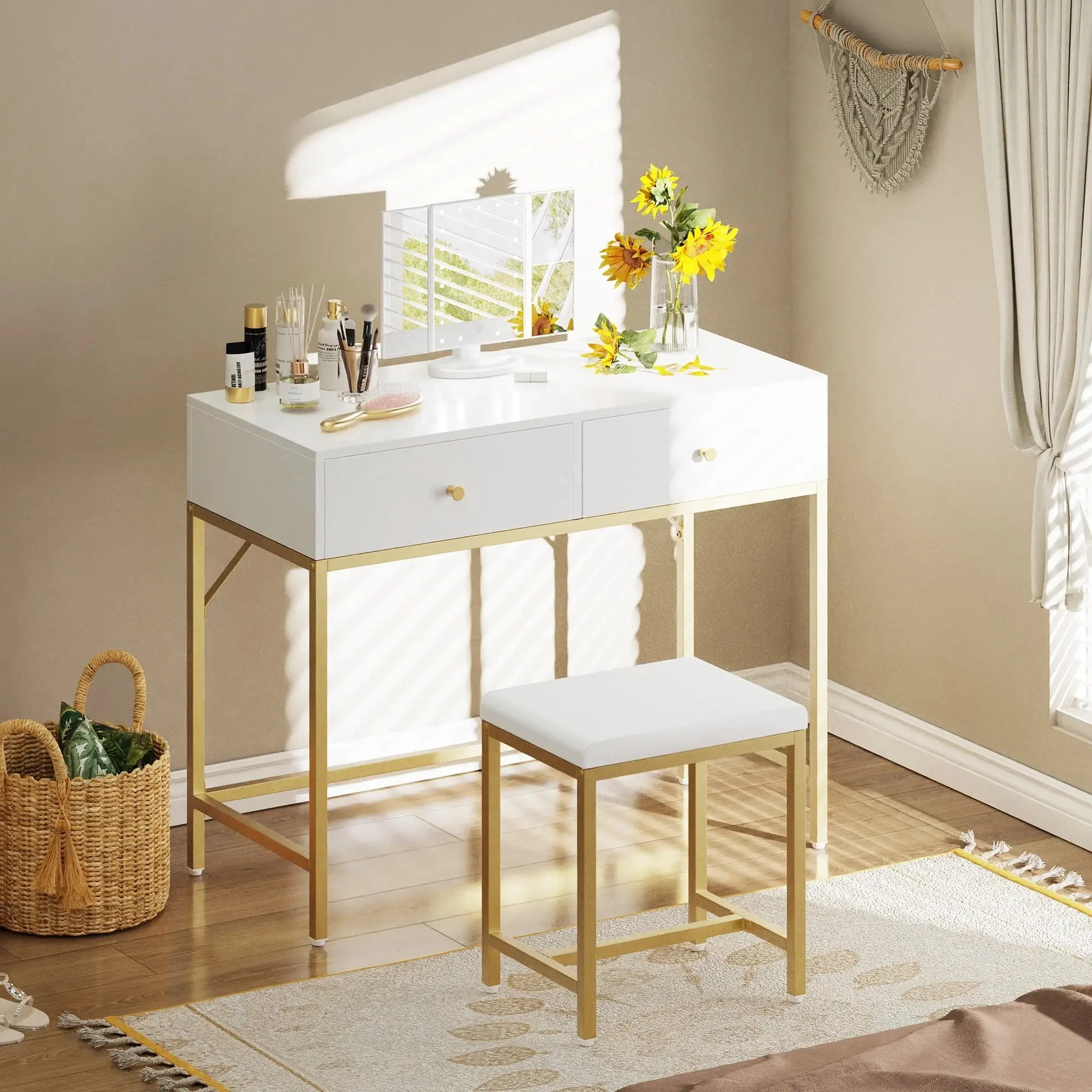 Yifan Furniture Metal Vanity Table with Good Price 3