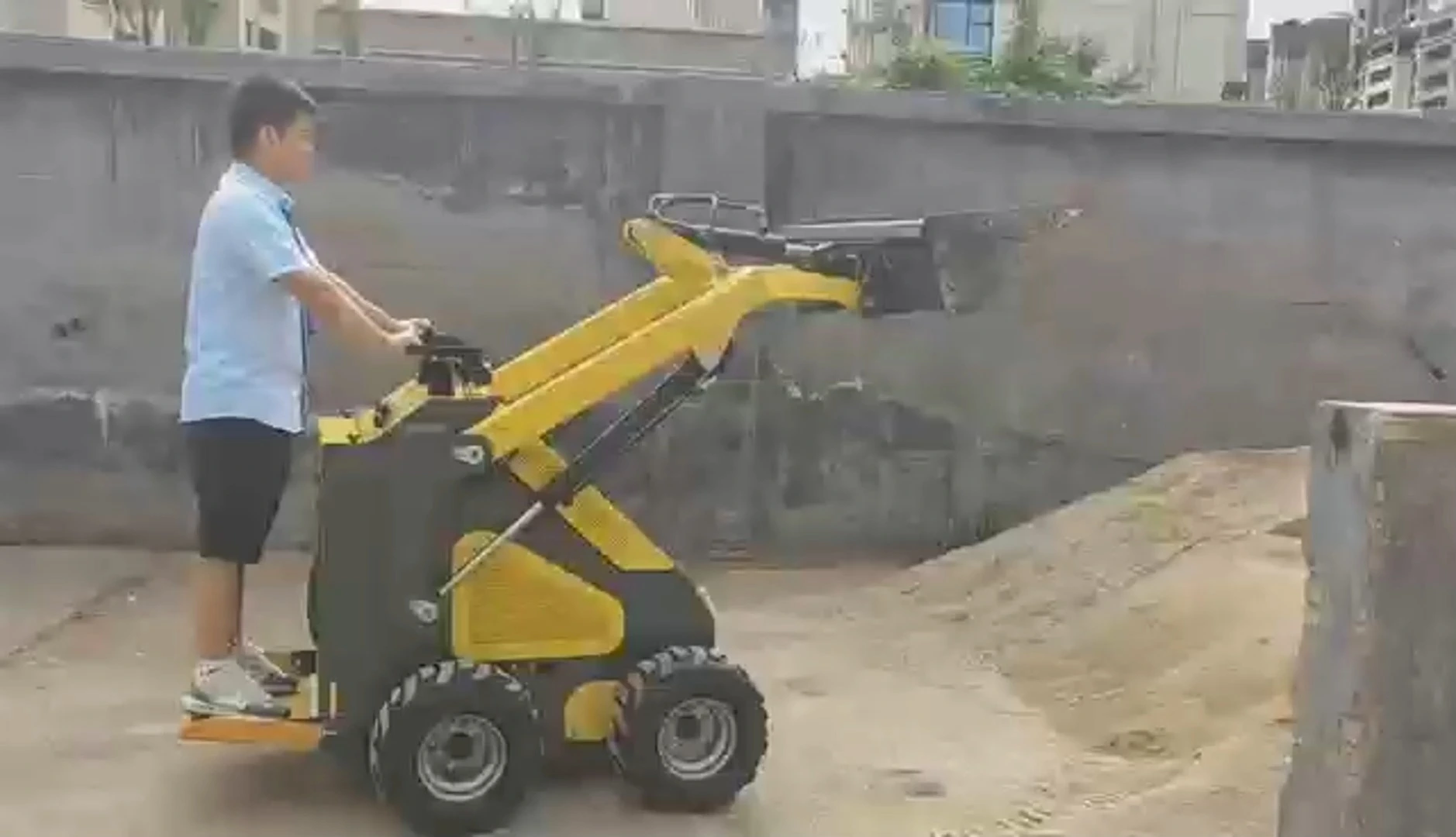 Compact Tracked Skid Steer Loader with Attachments | Free Tracked Shipping 1