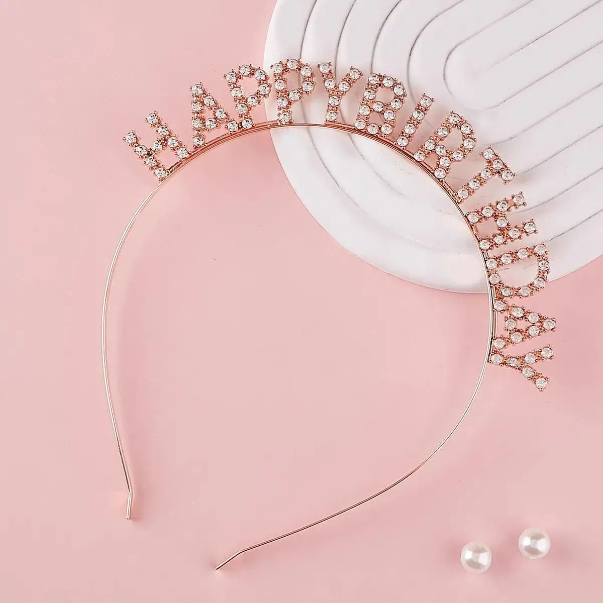 Luces mágicas Cumpleaños de diezu Drinestone Princesa Crown Tiara Accesorio de banda para la banda para la banda para mujeres y niñas Propiedades 1