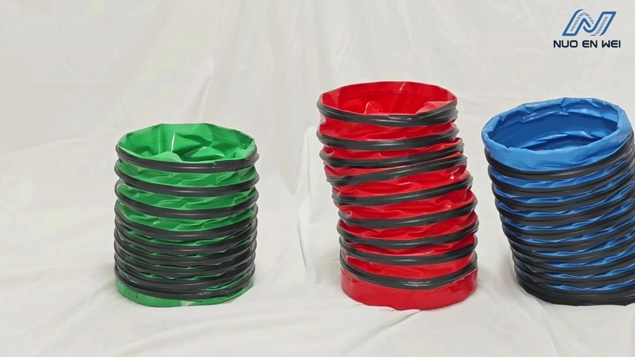 Conductos flexibles industriales: manguera de ventilación de PVC de alto rendimiento para extracción de polvo, humos y aire. 1