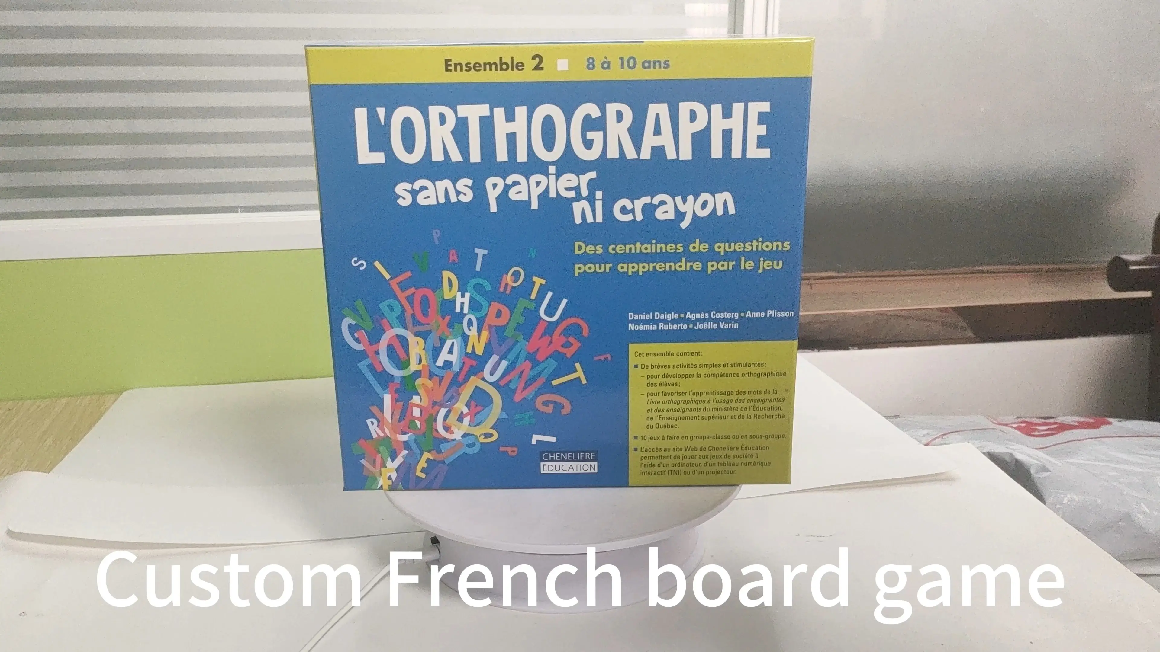 Juego de mesa de ortografía francesa L'Orthogrague - Aprendizaje interactivo para 2-4 jugadores 1