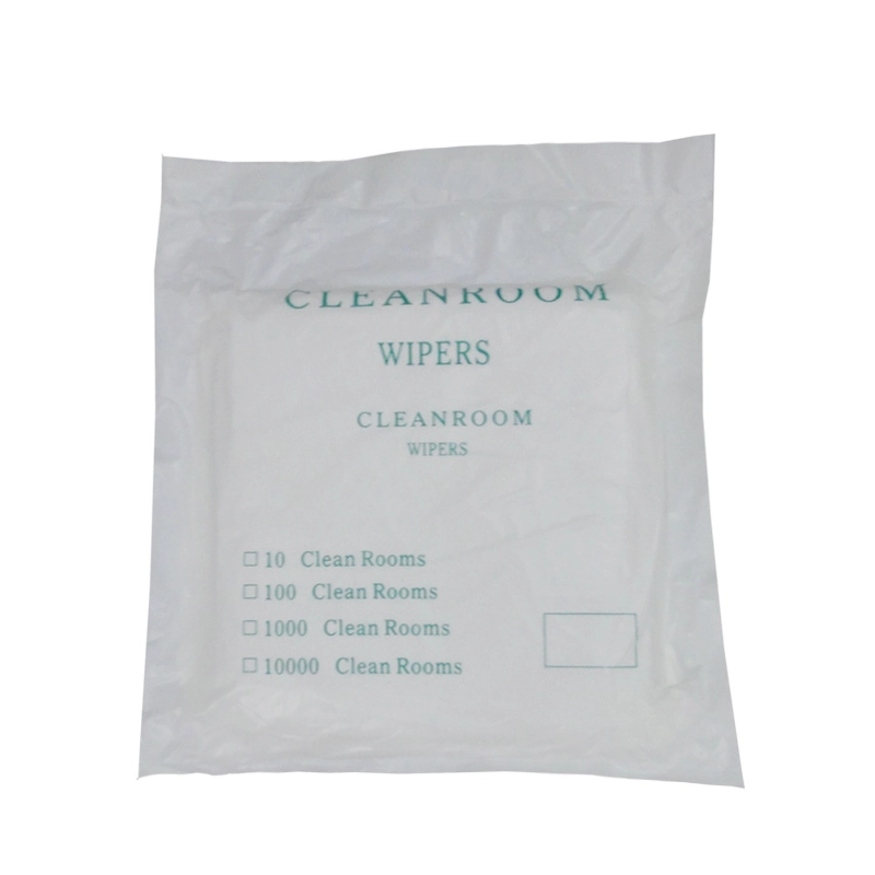 Microfiber 100% Polyester Wipers Cleanroom 120g/㎡ CLASS 100 6 inch/9 inch for industry 1