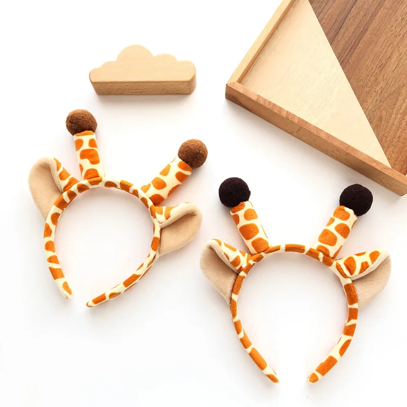 Magic Lights Adorable Furry Giraffe Ear Ear Ears para accesorios de fiesta de Halloween premium para bolas de mascarada & Eventos de vestuario 1