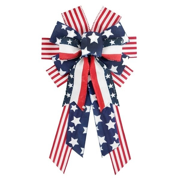 Custom 4th of July Bows – Personalized Stars/Stripes, Fast Shipping for Patriotic Outfits 1