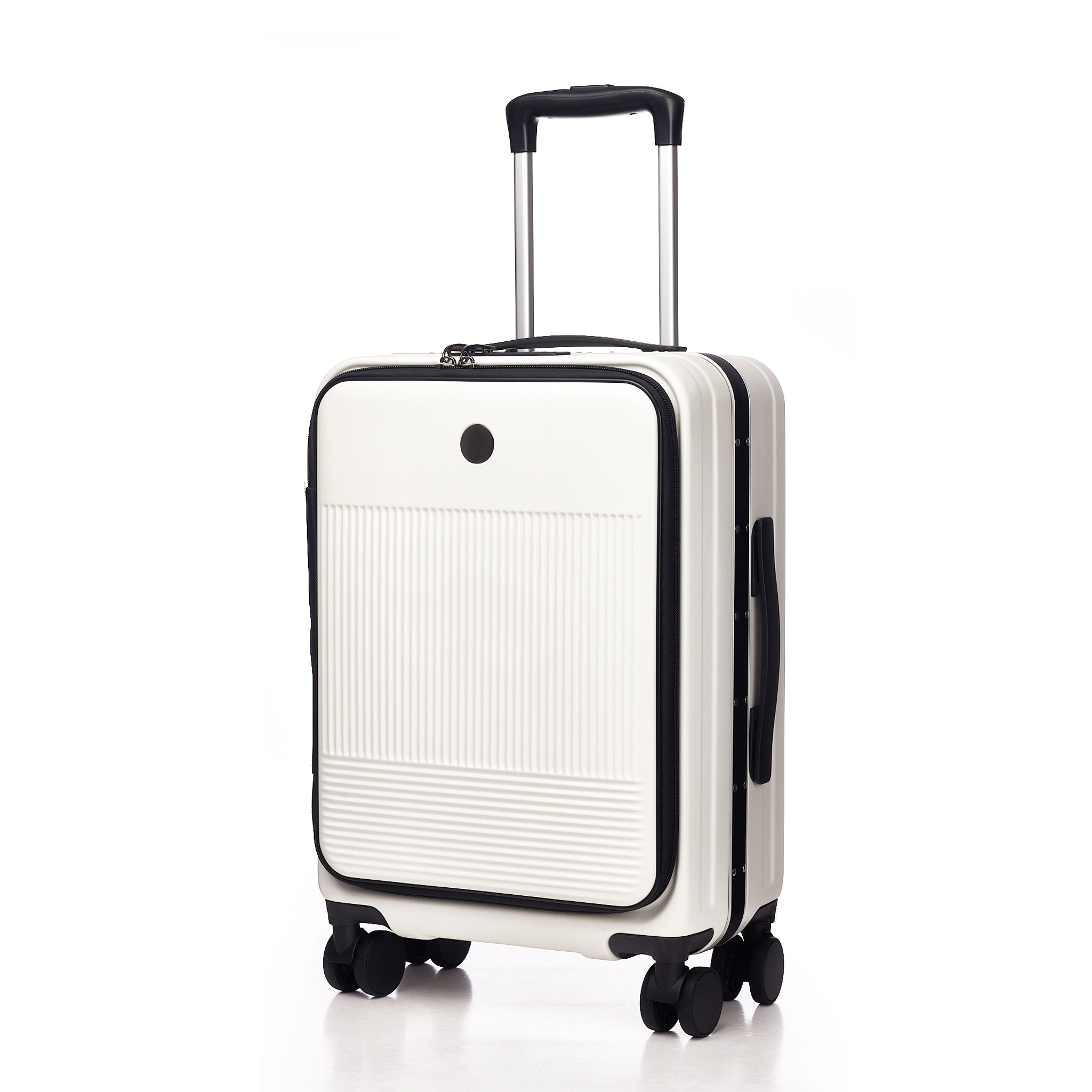 FEISITE High Quality Front-Opening Luggage with Aluminum Fram Carry on Suitcase AF014 1
