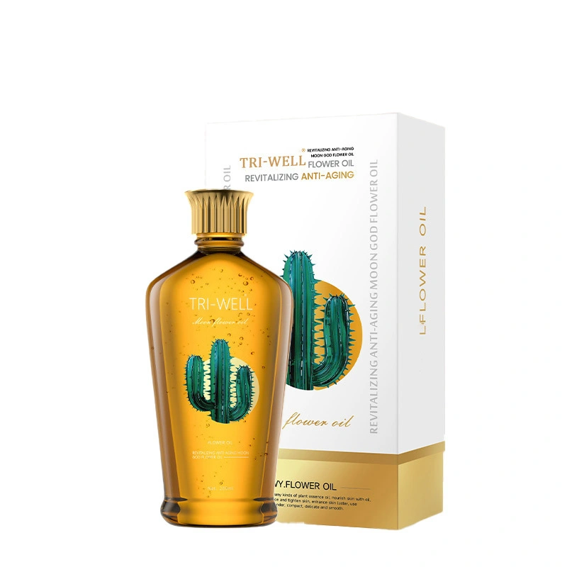 Etiqueta privada Cuerpo de lujo Sero OEM Cuerpo de lujo Aceite de lujo: Formación de 12 botánicas & Mezcla de reducción de arrugas con extracto de flores de luna 1