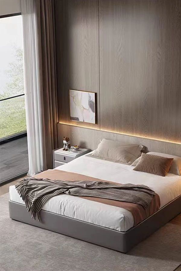 Modern Minimalist Hotel Bed | Creative No Headboard・0 Wall Design・Modular Combination for Multiple Space Requirements 1