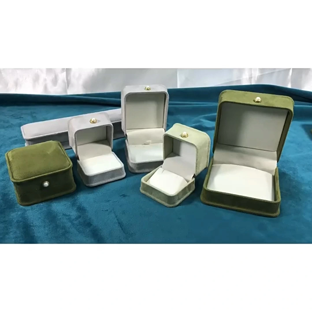 Creative waist-cinching velvet fabric jewelry box ring necklace pendant earring bracelet fashionable jewelry gift box 1
