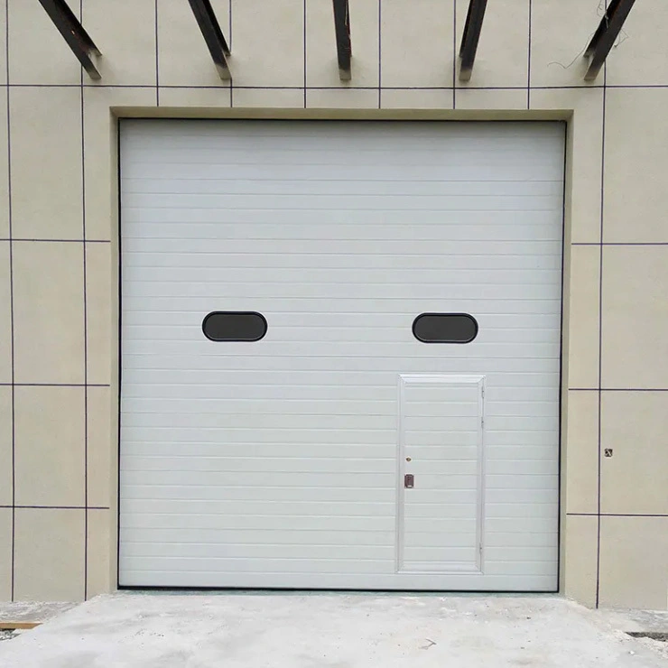 Industrial Sectional Doors with Pedestrian Door for Manufacturing Plants | Safety & Efficiency Focused 1