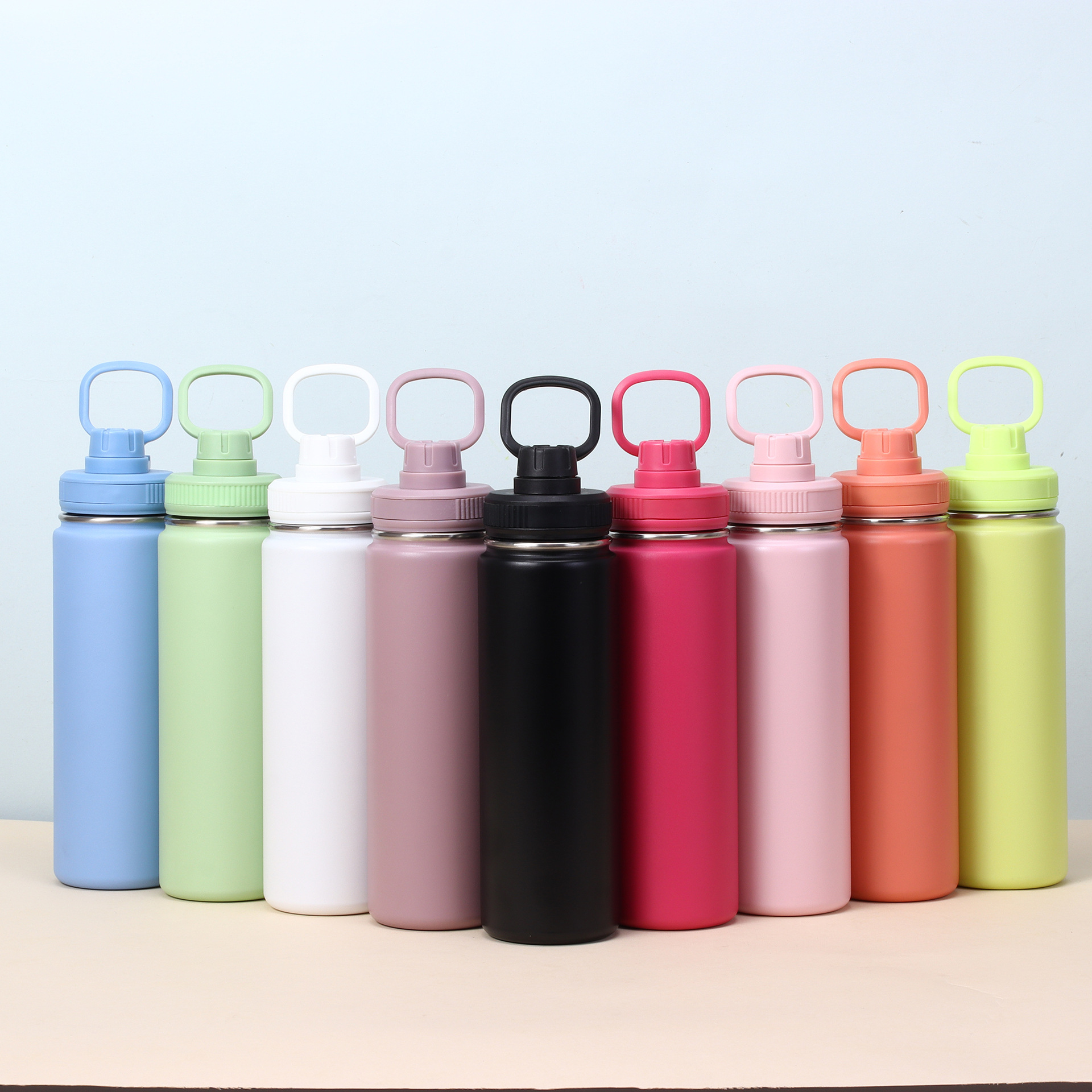 Bouteille à vide en acier inoxydable avec consommation directe & Poignée pour le voyage 2