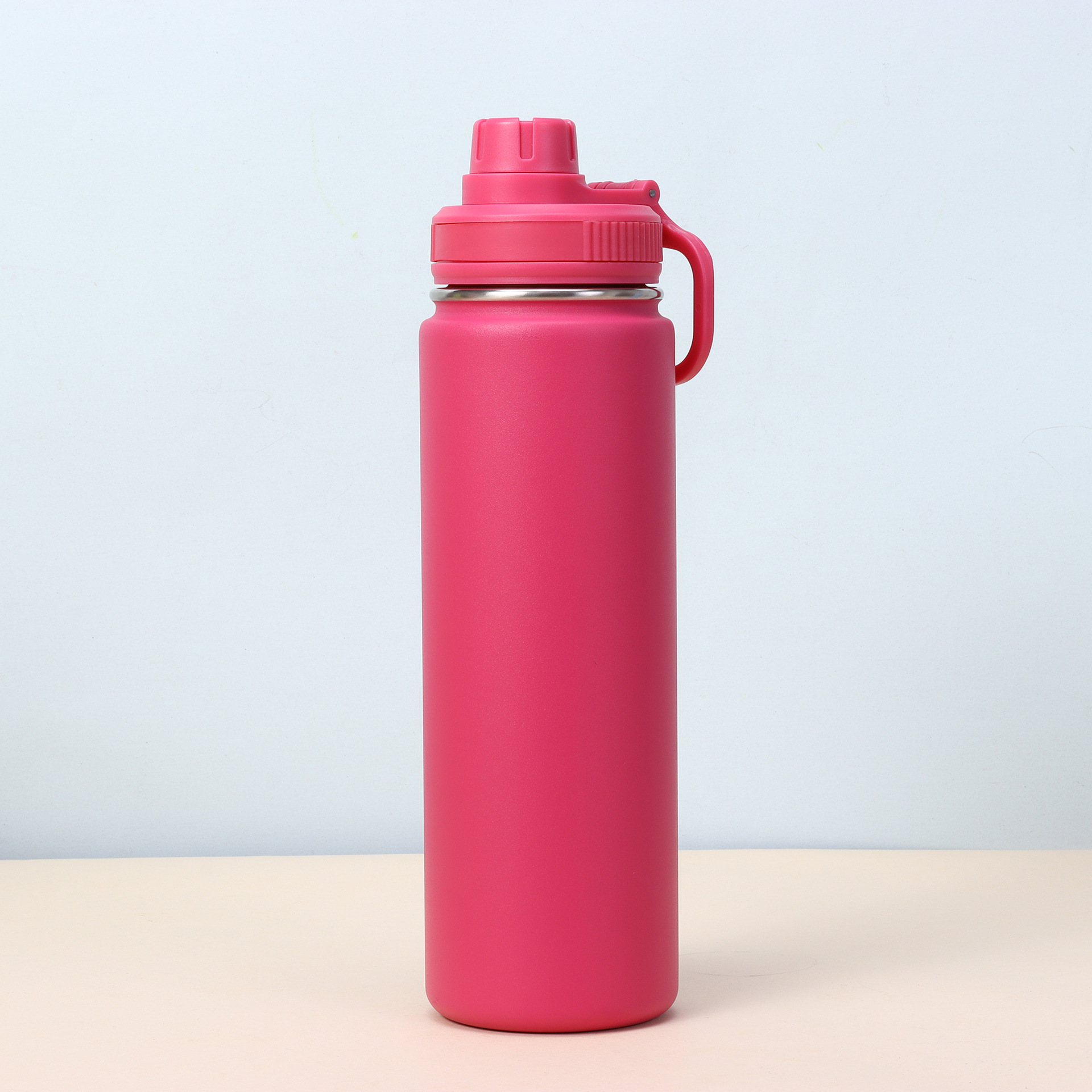 Bouteille à vide en acier inoxydable avec consommation directe & Poignée pour le voyage 9