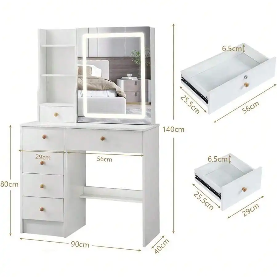 Hot Sale Solid Wood Dressing Table with Drawers Company 7