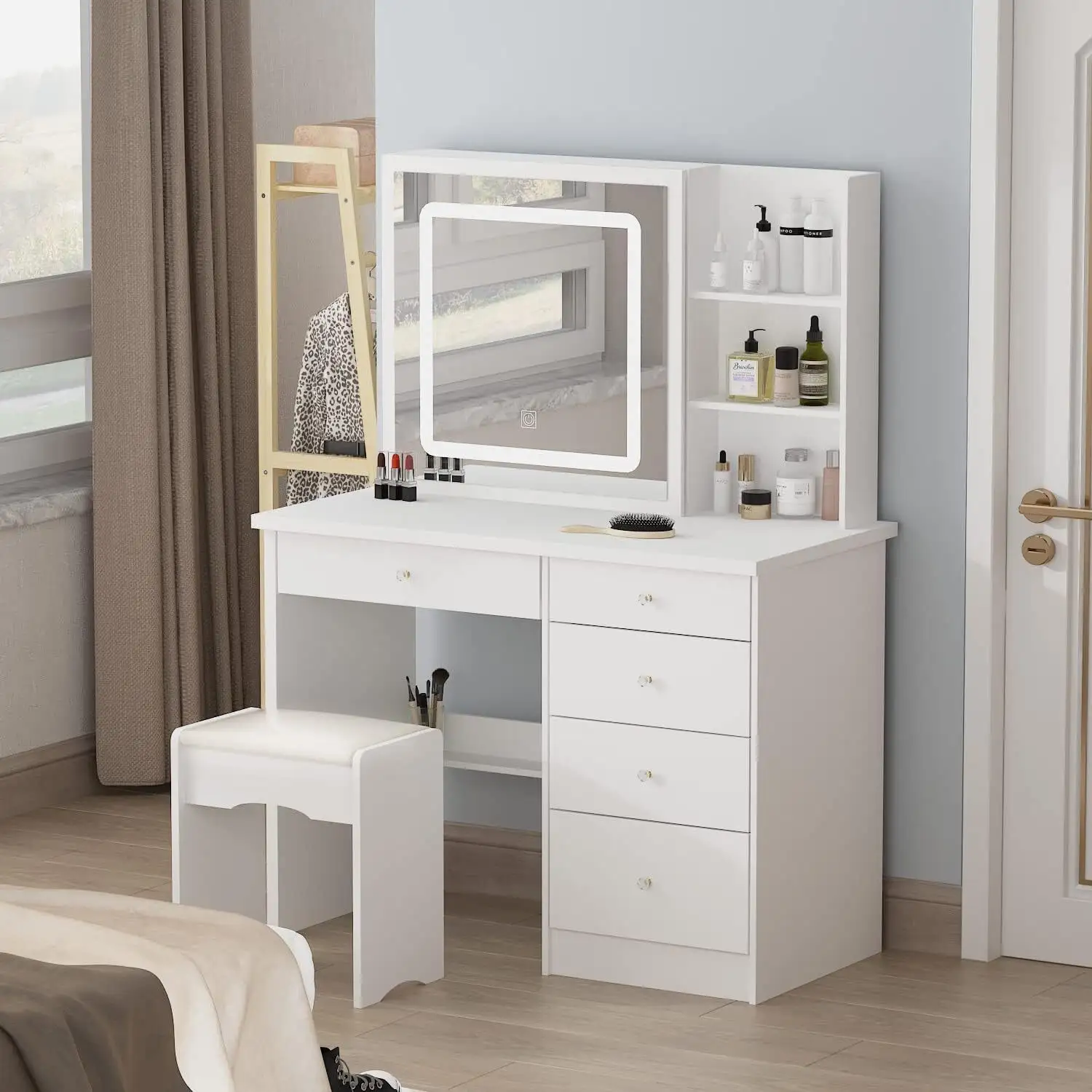Hot Sale Solid Wood Dressing Table with Drawers Company 4