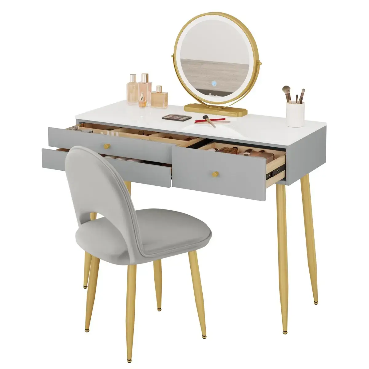 Metal Makeup Table Bedroom Furniture Wholesale - Yifan Furniture 3