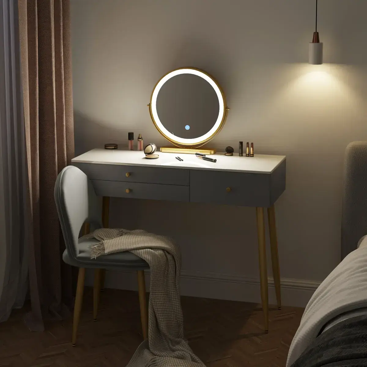Metal Makeup Table Bedroom Furniture Wholesale - Yifan Furniture 6