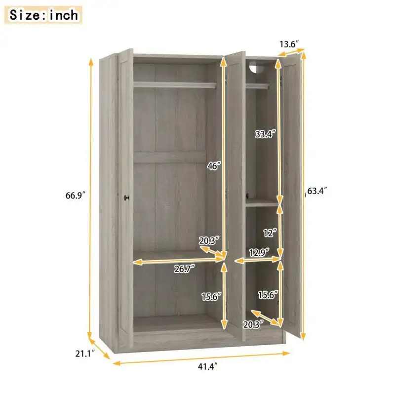 Wardrobe Wardrobe with Drawers Manufacturing 6