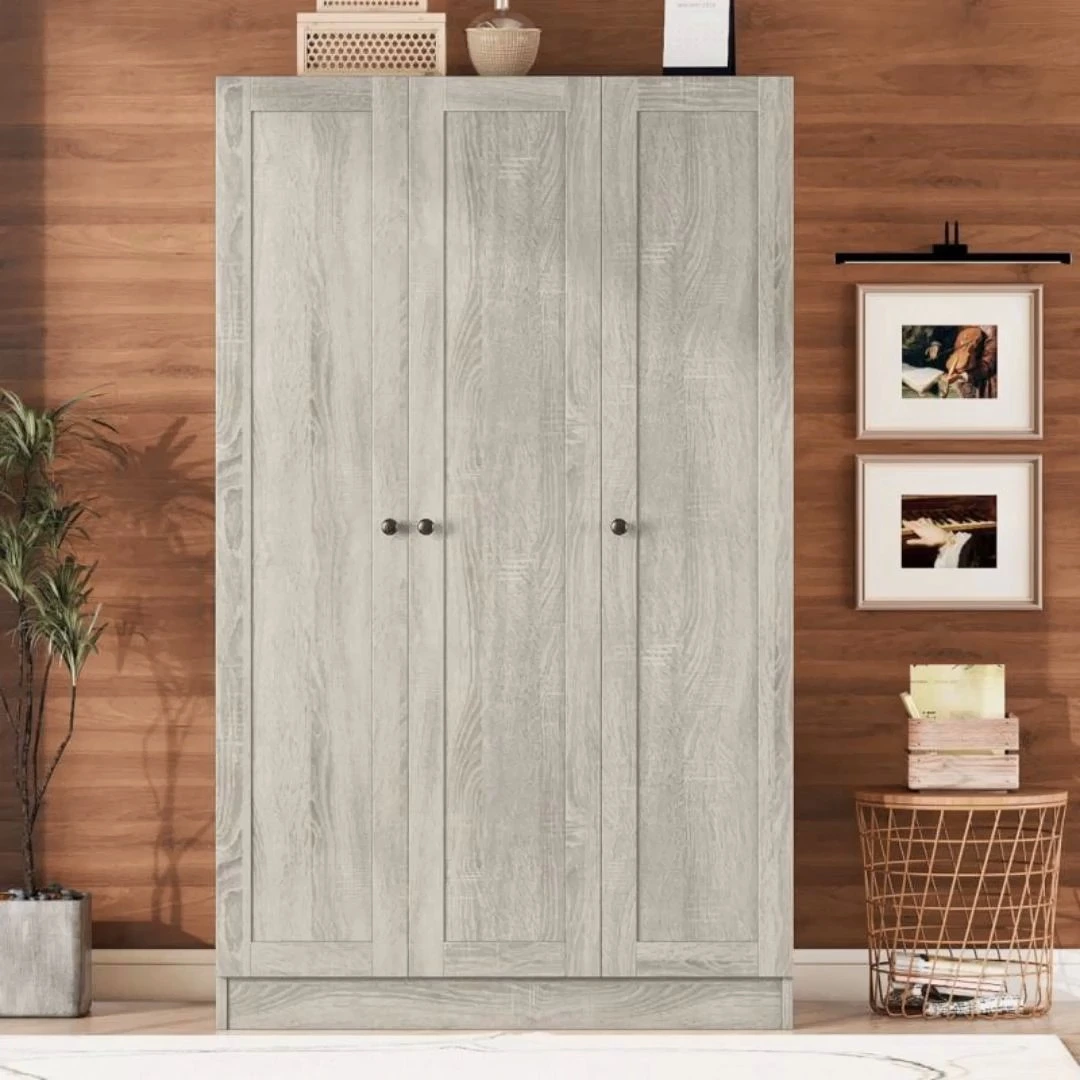 Layered Organization Wardrobe Wooden MDF Bedroom Furniture Modular Compartments 1